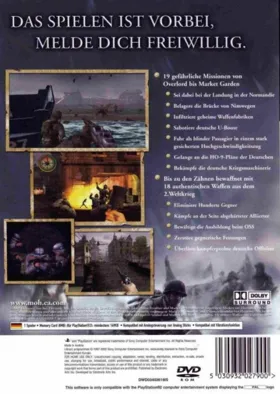 Medal of Honor - Shijou Saidai no Sakusen (Japan) box cover back